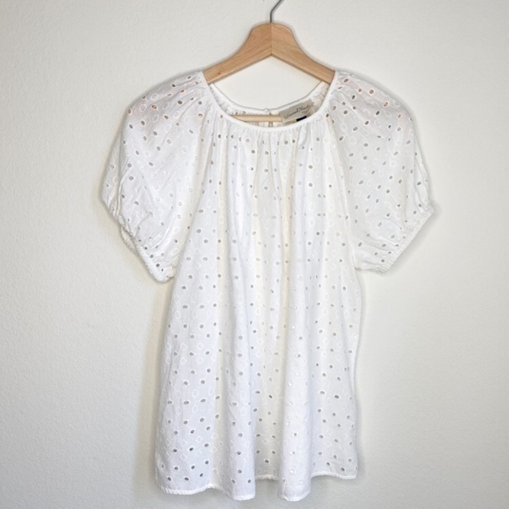 Universal thread round neck eyelet blouse - Picture 1 of 5